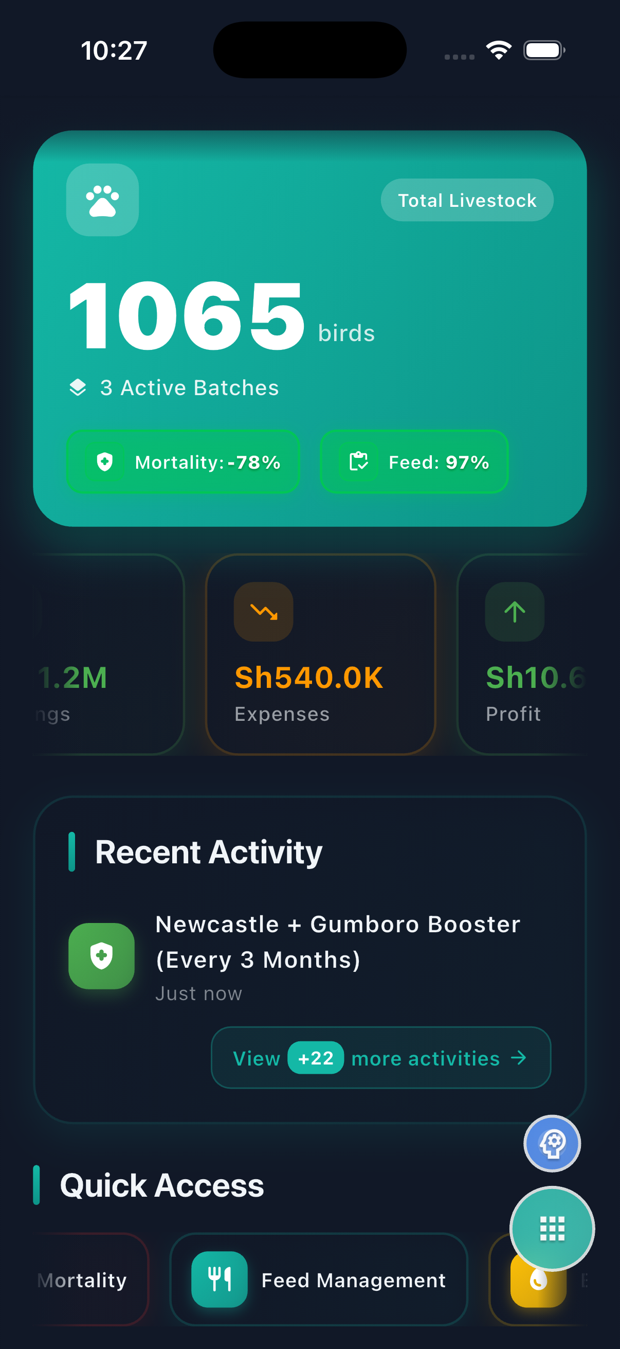 FugaNami App Home Screen